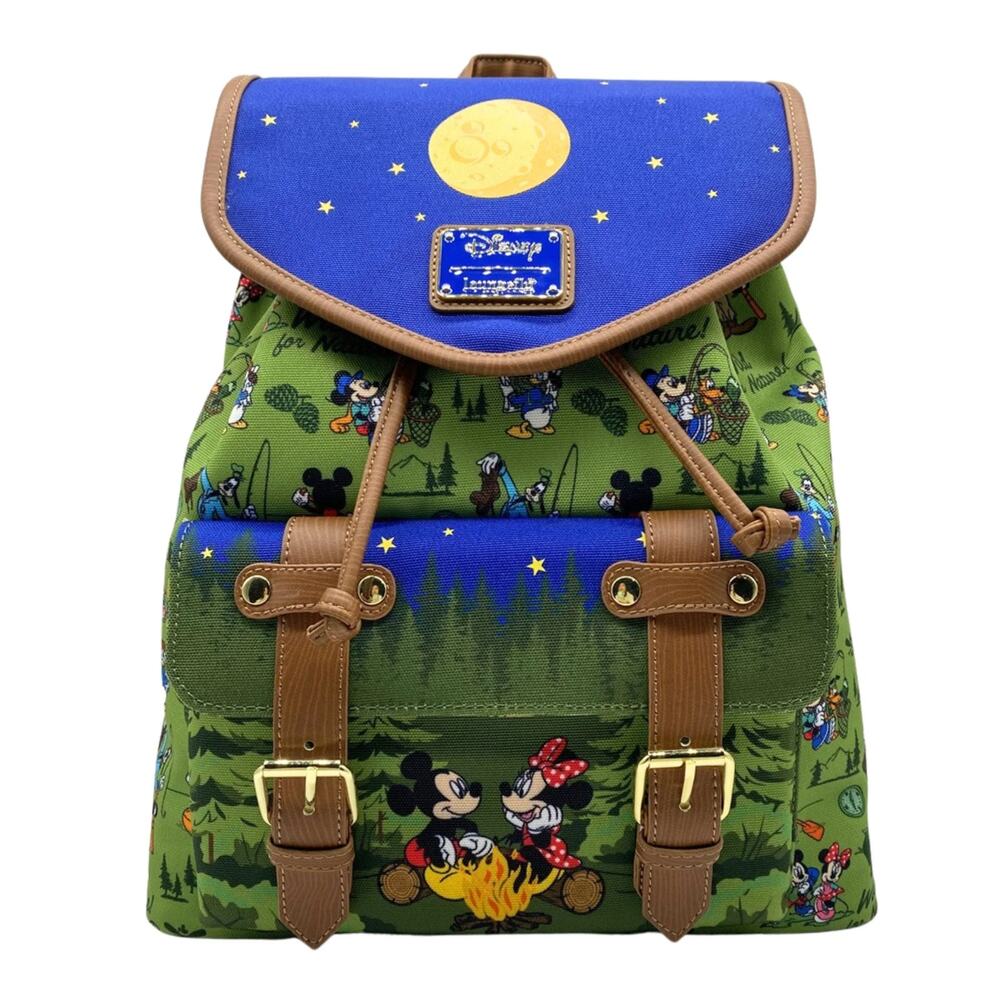 Loungefly Disney Minnie & Mickey Mouse Camping Rucksack Mini Backpack